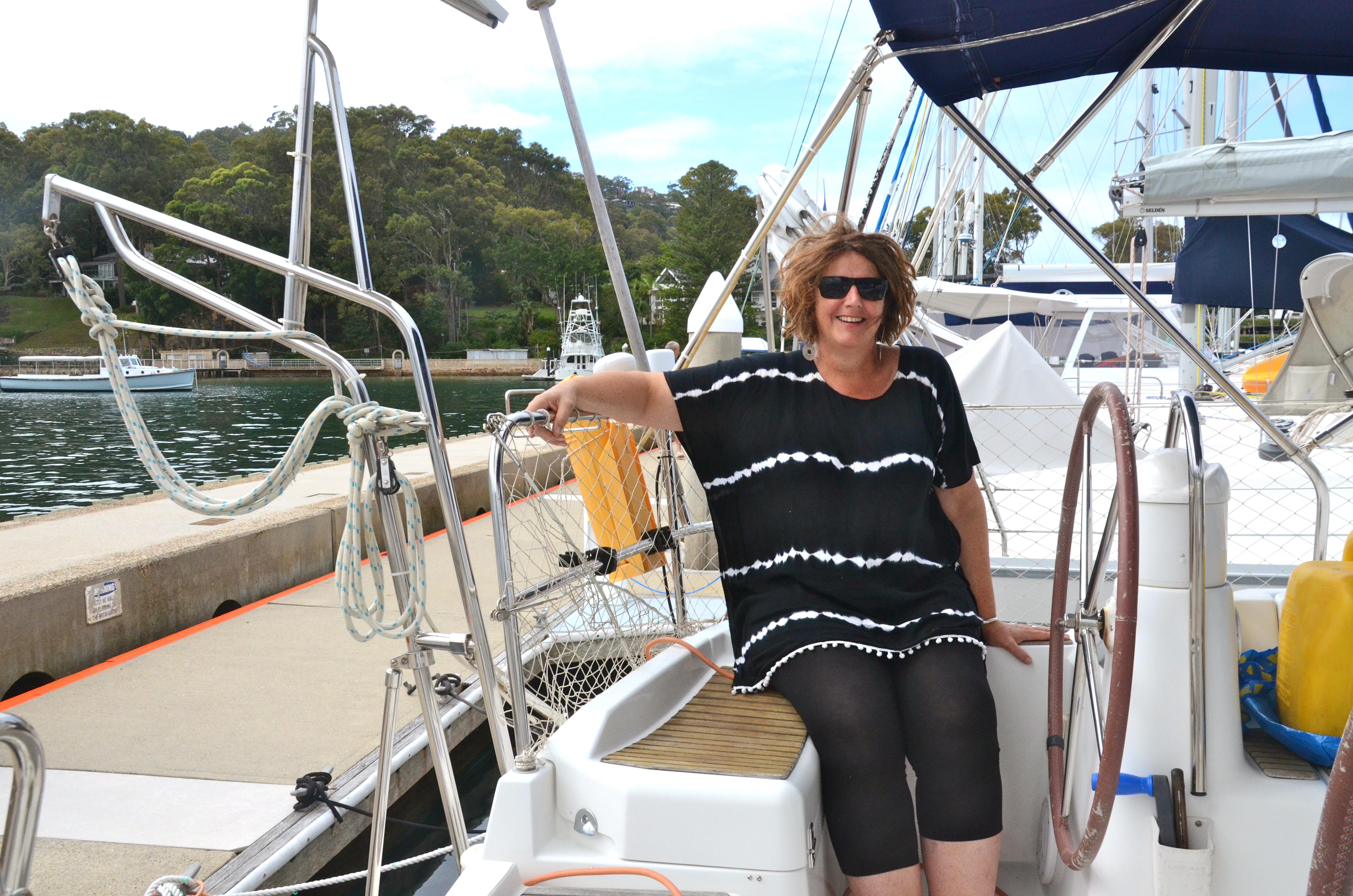Lady Sailor Takes to the Sea